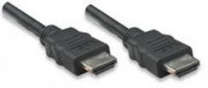 MANHATTAN HDMI Cable, HDMI 1.4 Male to HDMI 1.4 Male, Shielded, Black, 5.0 m